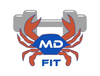 MD FIT  logo design by twomindz