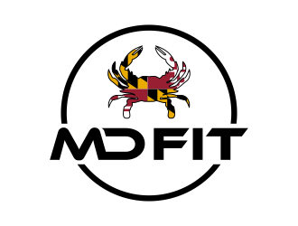 MD FIT  logo design by IrvanB