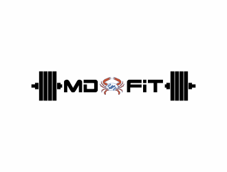 MD FIT  logo design by InitialD