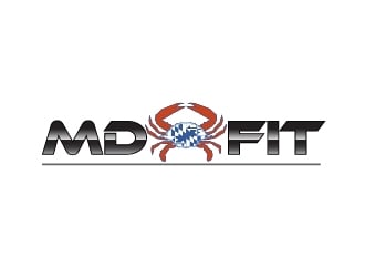 MD FIT  logo design by STTHERESE