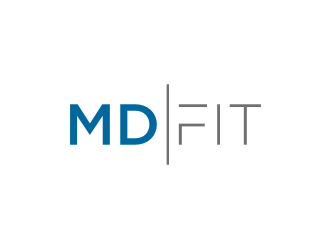 MD FIT  logo design by rief