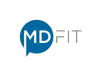MD FIT  logo design by rief