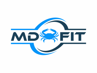 MD FIT  logo design by serprimero