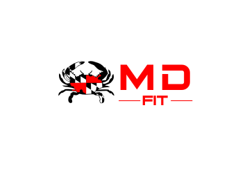MD FIT  logo design by rdbentar
