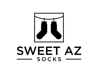 Sweet Az Socks  logo design by p0peye