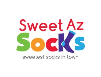 Sweet Az Socks  logo design by KreativeLogos
