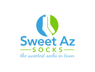 Sweet Az Socks  logo design by ingepro