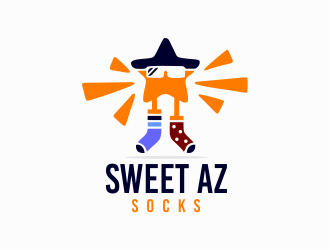 Sweet Az Socks  logo design by mr_n