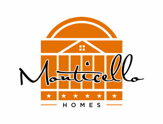 Monticello Homes logo design by Msinur