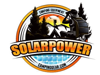 SolarPowerCampingGear.com logo design by Suvendu
