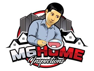 M6 Home Inspections logo design by DreamLogoDesign