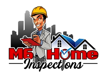 M6 Home Inspections logo design by DreamLogoDesign