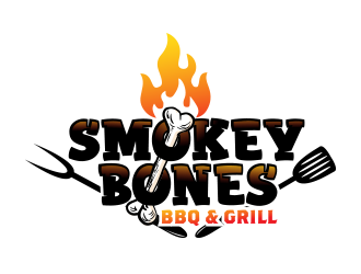 Smokey Bones BBQ & Grill  logo design by scriotx