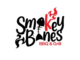 Smokey Bones BBQ & Grill  logo design by gogo