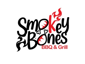 Smokey Bones BBQ & Grill  logo design by gogo