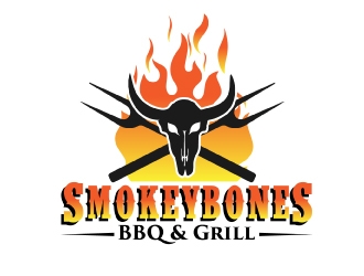 Smokey Bones BBQ & Grill  logo design by AamirKhan