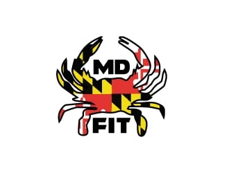 MD FIT  logo design by Foxcody