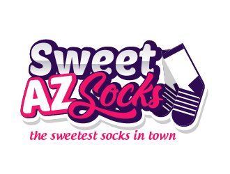 Sweet Az Socks  logo design by axel182