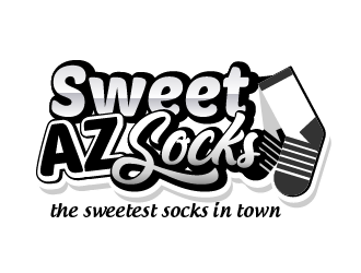 Sweet Az Socks  logo design by axel182