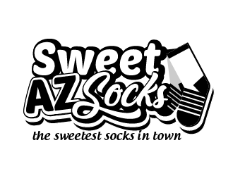 Sweet Az Socks  logo design by axel182