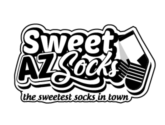 Sweet Az Socks  logo design by axel182