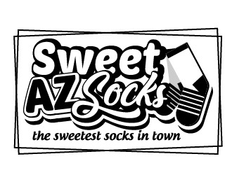 Sweet Az Socks  logo design by axel182