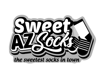 Sweet Az Socks  logo design by axel182