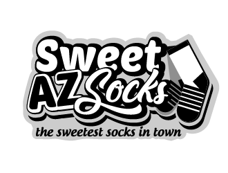 Sweet Az Socks  logo design by axel182