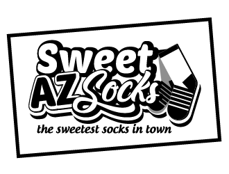 Sweet Az Socks  logo design by axel182