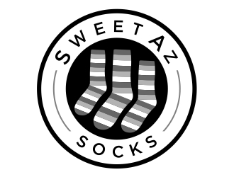 Sweet Az Socks  logo design by aura