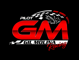 Is a person, a pilot: Gil Molina  logo design by 3Dlogos