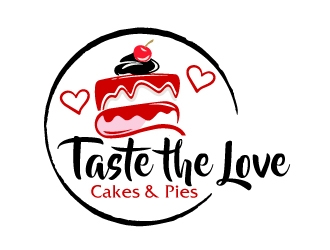 Taste the Love Cakes & Pies logo design by AamirKhan