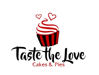 Taste the Love Cakes & Pies logo design by AamirKhan