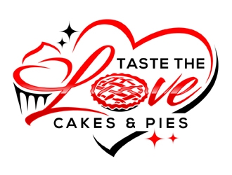 Taste the Love Cakes & Pies logo design by MAXR