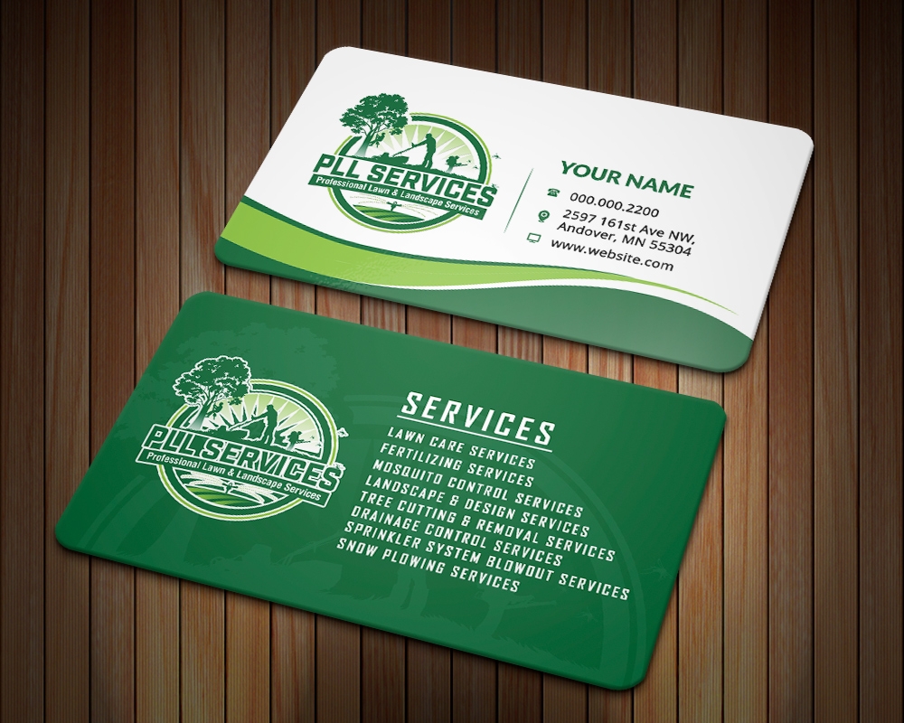 PLL Services - Professional Lawn & Landscape Services Digital Design -  48hourslogo
