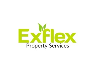 Exflex Property Services logo design by Ulid