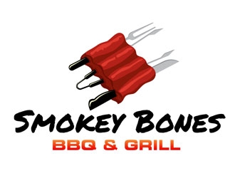 Smokey Bones BBQ & Grill  logo design by LogoInvent