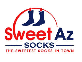 Sweet Az Socks  logo design by PMG