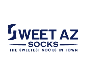 Sweet Az Socks  logo design by PMG