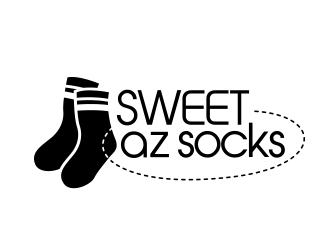 Sweet Az Socks  logo design by adm3