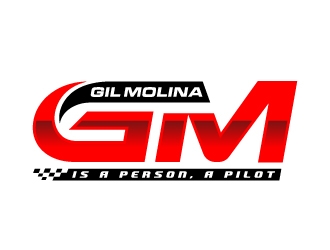 Is a person, a pilot: Gil Molina  logo design by ORPiXELSTUDIOS