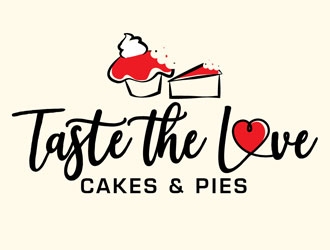 Taste the Love Cakes & Pies logo design by LogoInvent