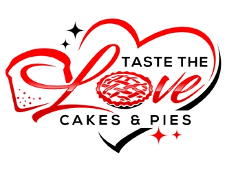 Taste the Love Cakes & Pies logo design by MAXR