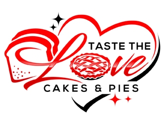 Taste the Love Cakes & Pies logo design by MAXR