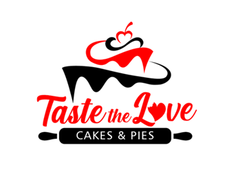 Taste the Love Cakes & Pies logo design by ingepro