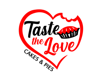 Taste the Love Cakes & Pies logo design by ingepro