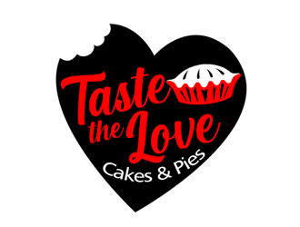 Taste the Love Cakes & Pies logo design by ingepro