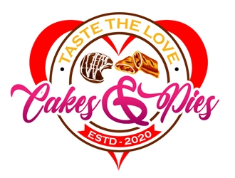 Taste the Love Cakes & Pies logo design by DreamLogoDesign