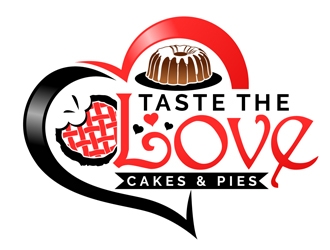 Taste the Love Cakes & Pies logo design by DreamLogoDesign