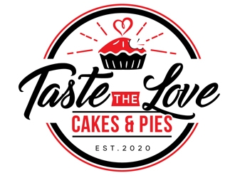 Taste the Love Cakes & Pies logo design by DreamLogoDesign